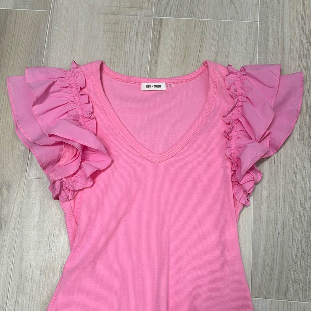 Day + Moon pink bodysuit